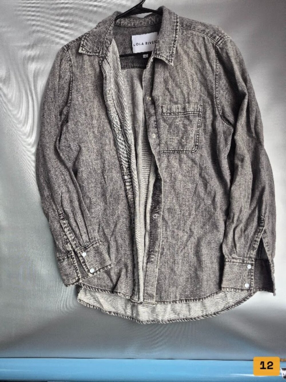 Lola River Button-up shirt Size L Gray